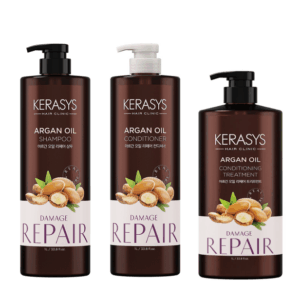 Kerasys Argan Oil Kit Profissional - Shampoo 1L + Condicionador 1L + Máscara 1L